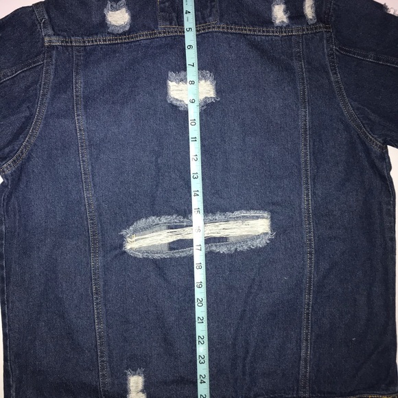 The Style Between Us Rip Jean Jacket Oversize - Picture 7 of 11